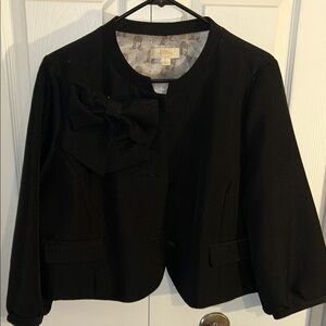 ERIN by Erin Fetherston Black Bow Detail Blazer